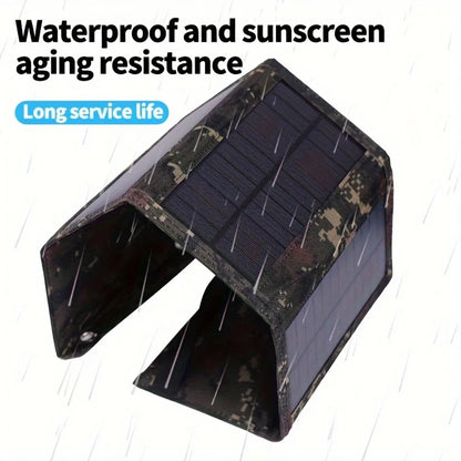 Carregador Solar USB Portátil (5V) - Energia de Sobrevivência para Uso Diário em Qualquer Lugar