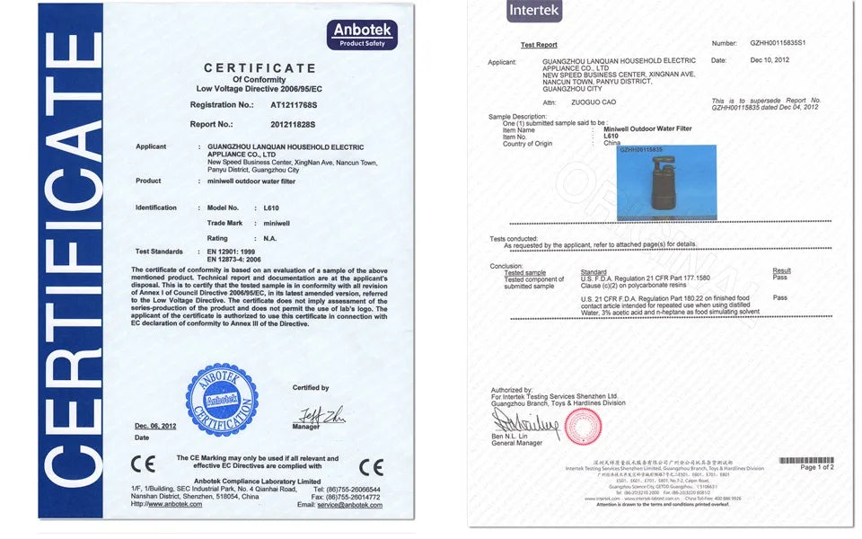 Sistema Portátil de Filtragem de Água: Água Potável Garantida para Sobrevivência