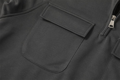 Moletom Tático Polar Fleece (Meio Zíper): Isolamento Térmico Essencial e Multi-Bolsos para o Inverno