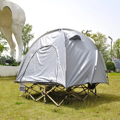 Barraca Domo Tática (Cot Tent): Abrigo Rápido para 2 Pessoas, Impermeável e à Prova de Vento