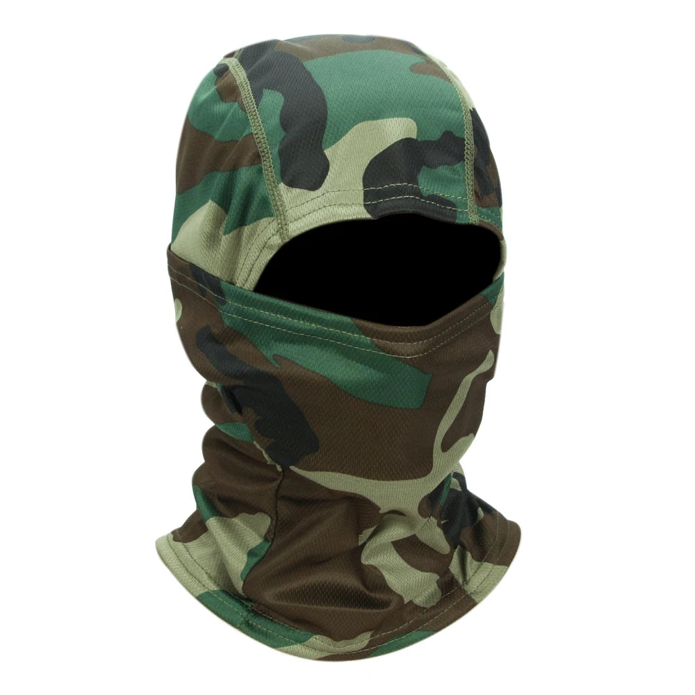 Balaclava Tática Camuflada: Proteção Multifuncional e Discrição Essencial