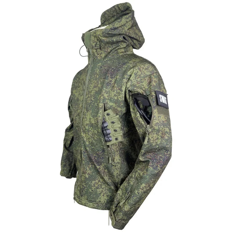 Jaqueta Tática de Proteção Contra o Vento e Frio