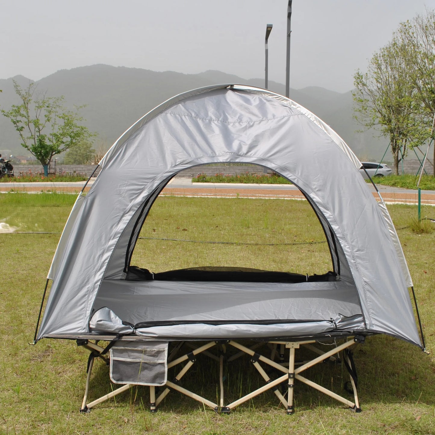 Barraca Domo Tática (Cot Tent): Abrigo Rápido para 2 Pessoas, Impermeável e à Prova de Vento