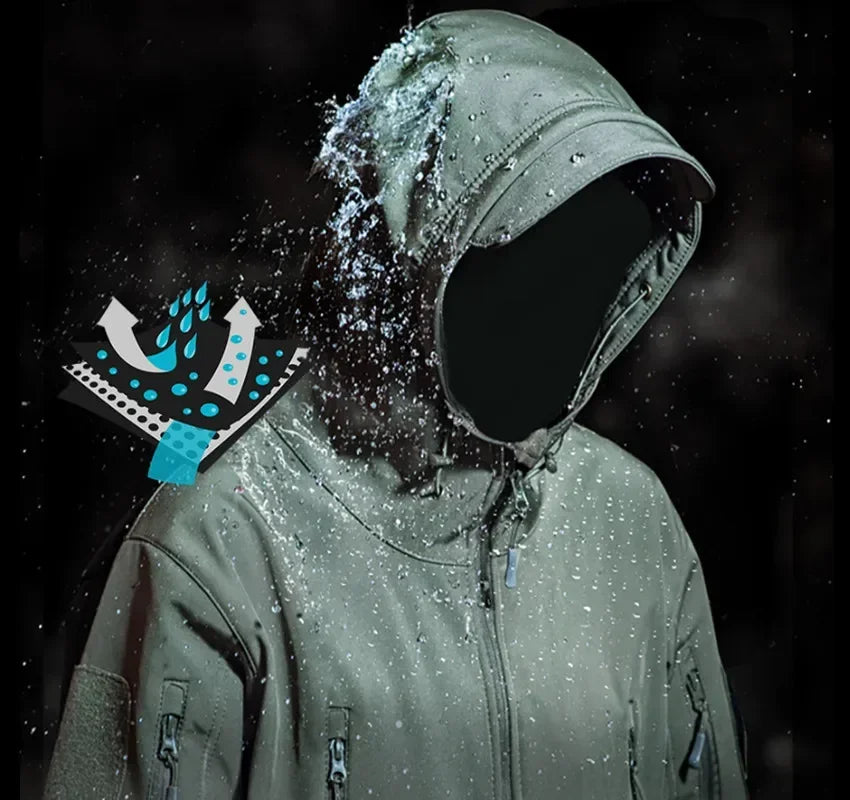 Jaqueta Tática de Proteção Contra o Vento e Frio