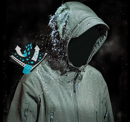 Jaqueta Tática de Proteção Contra o Vento e Frio