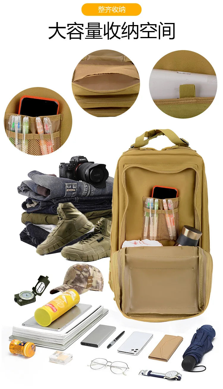 Mochila Tática de Sobrevivência (35L): Trekking e Kit de Emergência de Alto Desempenho