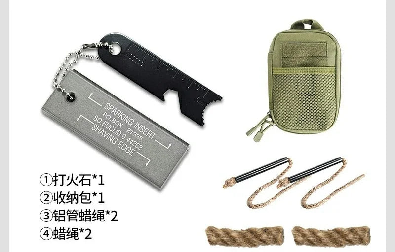 Acendedor de Pederneira Tático  - Fogo Confiável para Emergências Urbanas