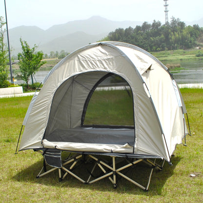 Barraca Domo Tática (Cot Tent): Abrigo Rápido para 2 Pessoas, Impermeável e à Prova de Vento