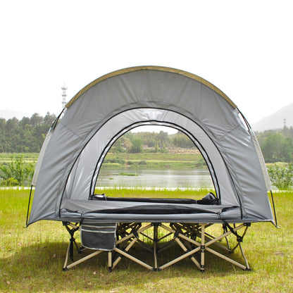 Barraca Domo Tática (Cot Tent): Abrigo Rápido para 2 Pessoas, Impermeável e à Prova de Vento