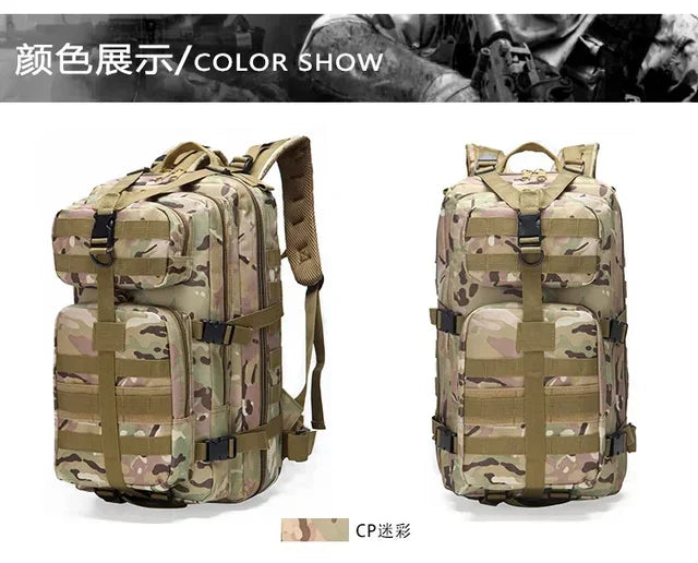 Mochila Tática de Sobrevivência (35L): Trekking e Kit de Emergência de Alto Desempenho