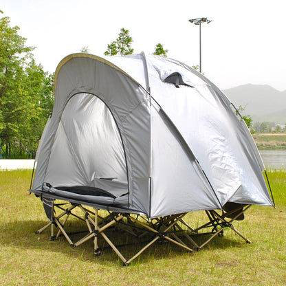 Barraca Domo Tática (Cot Tent): Abrigo Rápido para 2 Pessoas, Impermeável e à Prova de Vento
