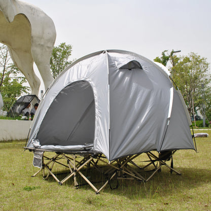 Barraca Domo Tática (Cot Tent): Abrigo Rápido para 2 Pessoas, Impermeável e à Prova de Vento