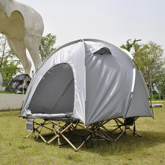 Barraca Domo Tática (Cot Tent): Abrigo Rápido para 2 Pessoas, Impermeável e à Prova de Vento