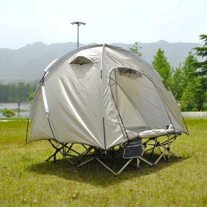 Barraca Domo Tática (Cot Tent): Abrigo Rápido para 2 Pessoas, Impermeável e à Prova de Vento