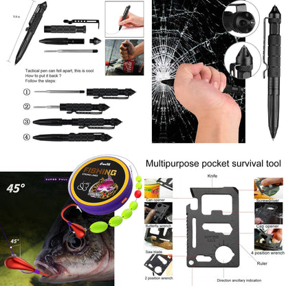 Kit Completo de Equipamentos de sobrevivência com Sistema Modular Leve de Transporte.