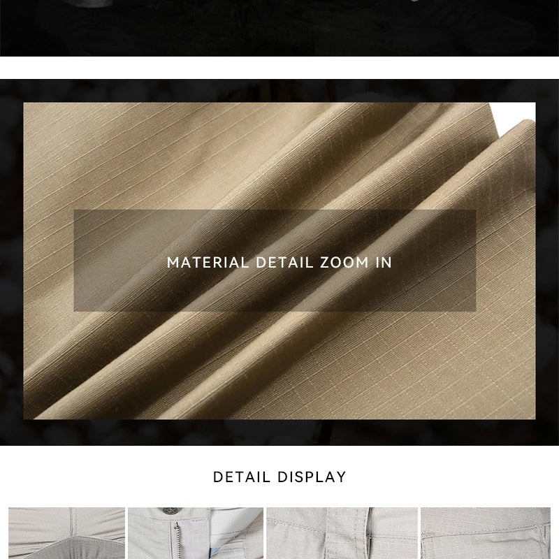 Calça Tática Cargo Militar: Resistência, Elasticidade e Impermeabilidade (Até Tam 6XL)