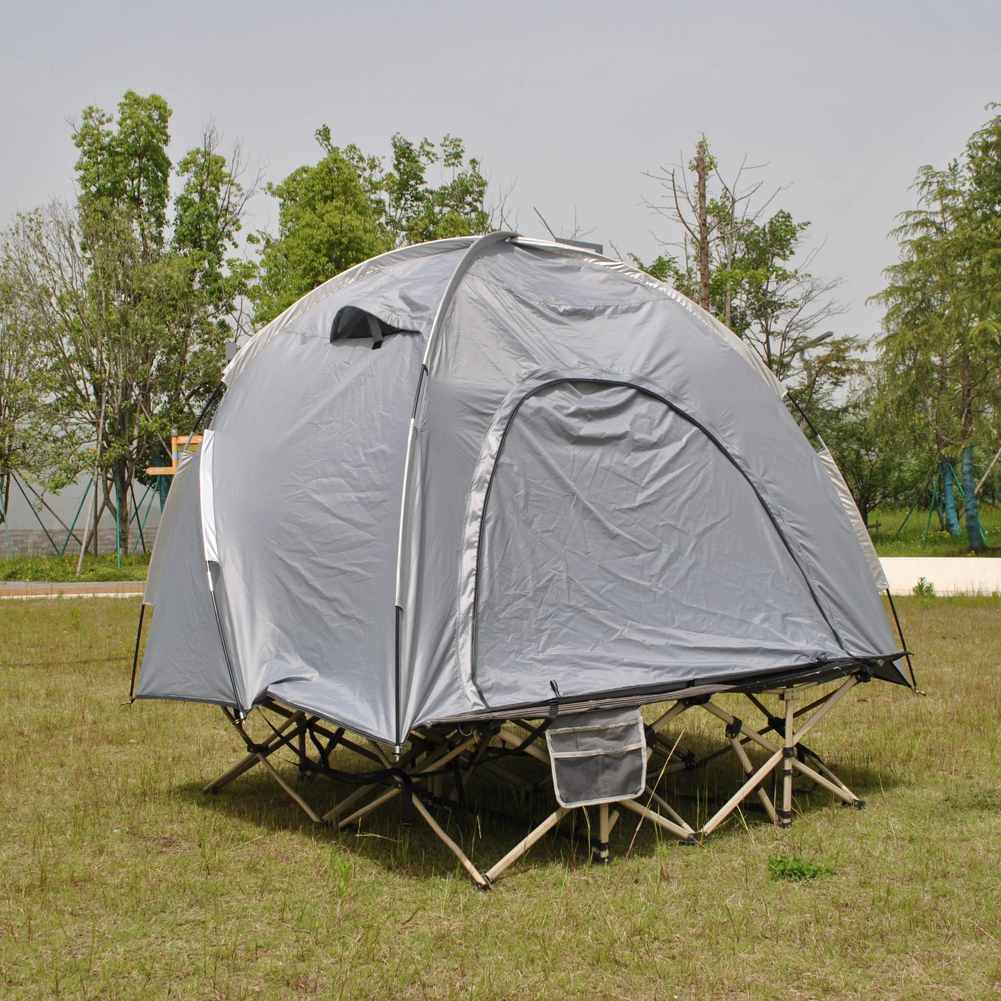 Barraca Domo Tática (Cot Tent): Abrigo Rápido para 2 Pessoas, Impermeável e à Prova de Vento