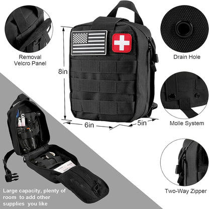 Kit Completo de Equipamentos de sobrevivência com Sistema Modular Leve de Transporte.