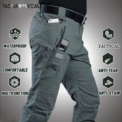 Calça Tática Cargo Militar: Resistência, Elasticidade e Impermeabilidade (Até Tam 6XL)