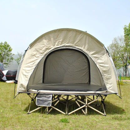 Barraca Domo Tática (Cot Tent): Abrigo Rápido para 2 Pessoas, Impermeável e à Prova de Vento