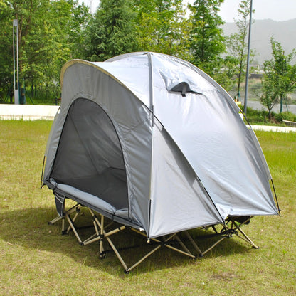 Barraca Domo Tática (Cot Tent): Abrigo Rápido para 2 Pessoas, Impermeável e à Prova de Vento